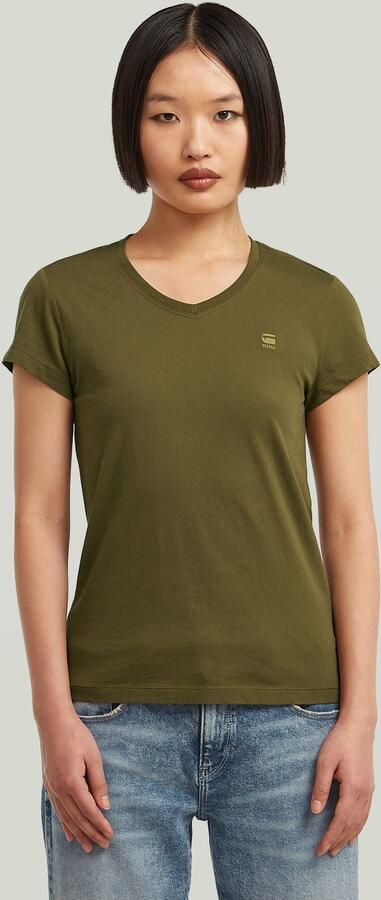 G-Star RAW Eyben Slim V 2.0 T-shirt Groen Dames - Foto 7