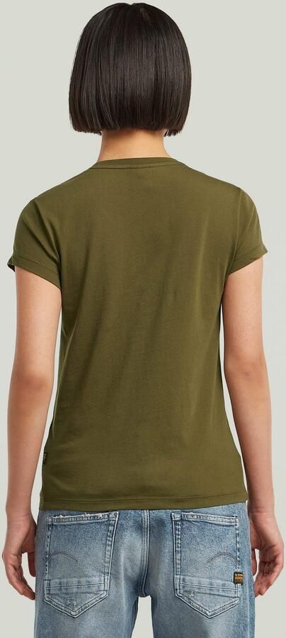 G-Star RAW Eyben Slim V 2.0 T-shirt Groen Dames - Foto 6