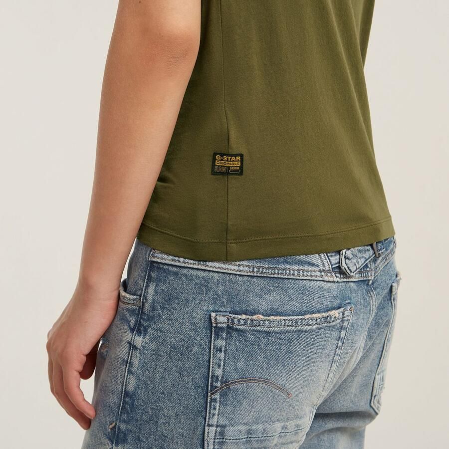 G-Star RAW Eyben Slim V 2.0 T-shirt Groen Dames