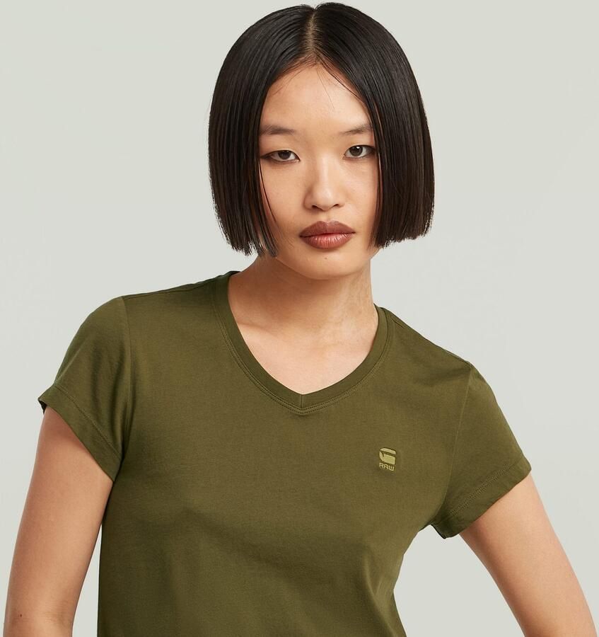G-Star RAW Eyben Slim V 2.0 T-shirt Groen Dames - Foto 3