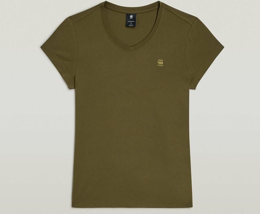 G-Star RAW Eyben Slim V 2.0 T-shirt Groen Dames - Foto 4