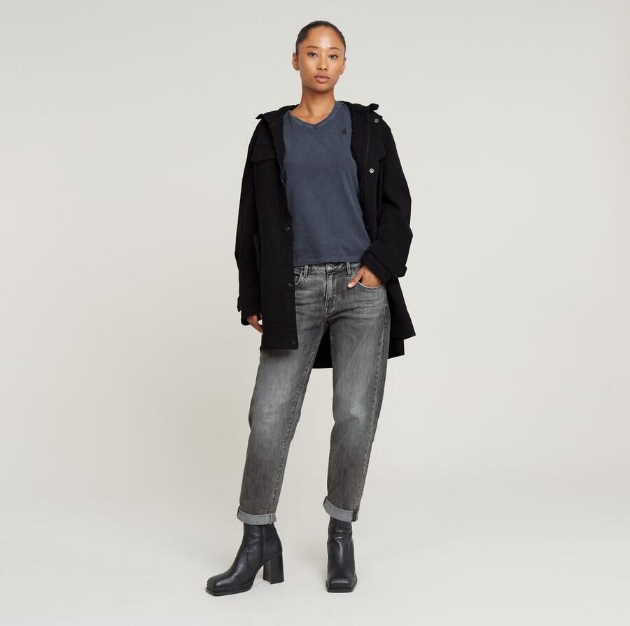 G-Star RAW Overdyed Eyben Slim V-Hals Top 2.0 Donkerblauw Dames - Foto 6