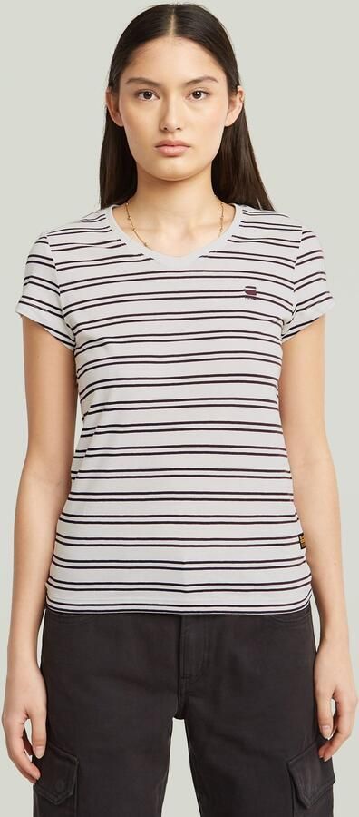 G-Star RAW Stripe Eyben Slim V 2.0 T-shirt Meerkleurig Dames - Foto 7