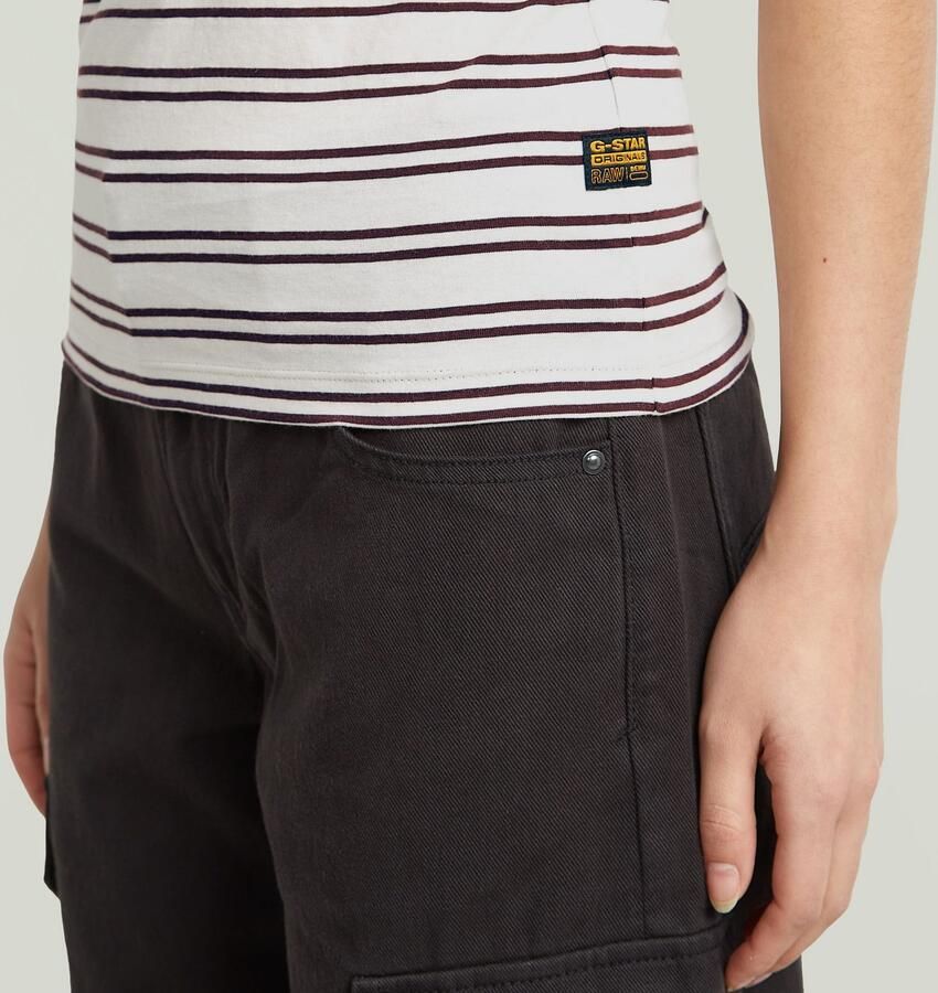 G-Star RAW Stripe Eyben Slim V 2.0 T-shirt Meerkleurig Dames - Foto 2