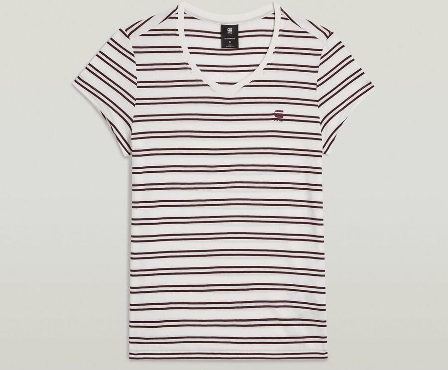 G-Star RAW Stripe Eyben Slim V 2.0 T-shirt Meerkleurig Dames - Foto 3