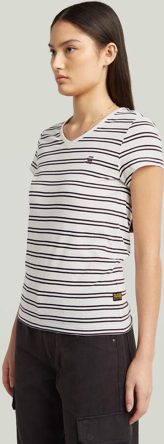G-Star RAW Stripe Eyben Slim V 2.0 T-shirt Meerkleurig Dames - Foto 6