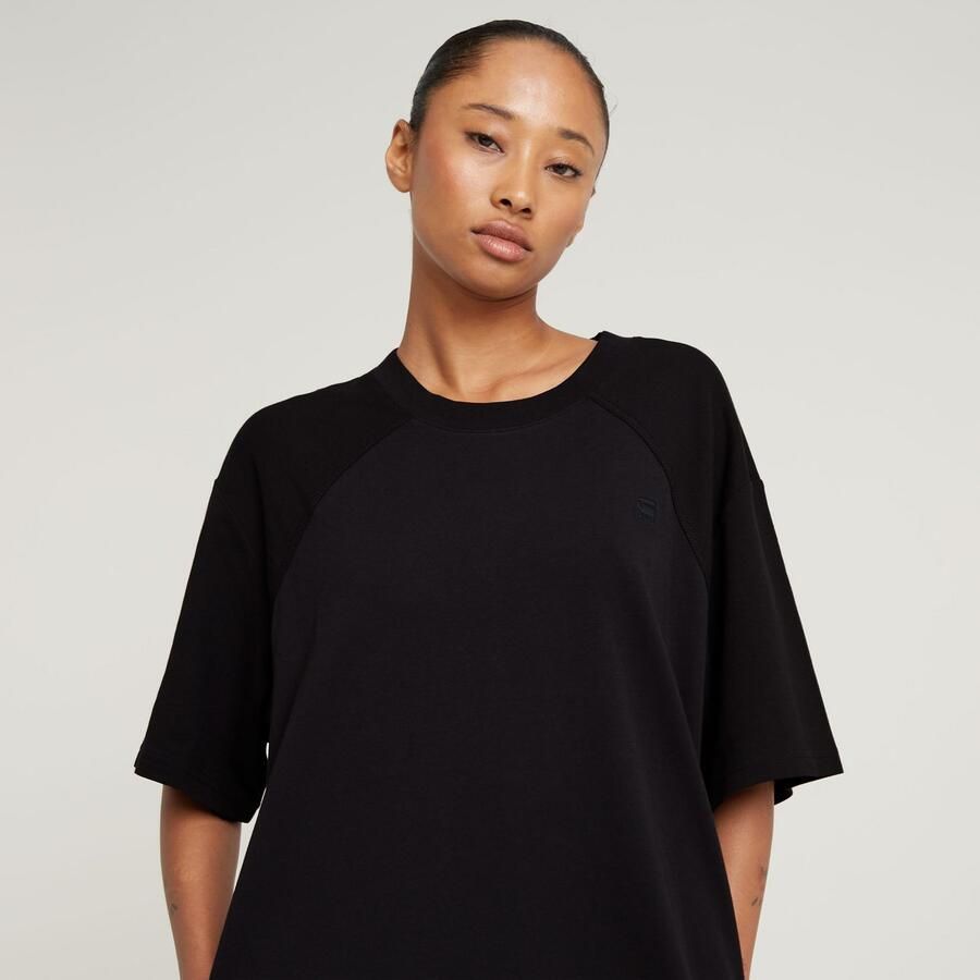 G-Star RAW Saddle Sleeve Loose T-Shirt Jurk Zwart Dames - Foto 3