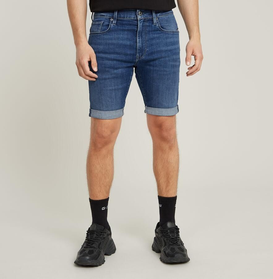 G-Star RAW 3301 Slim Denim Short Midden blauw Heren - Foto 13