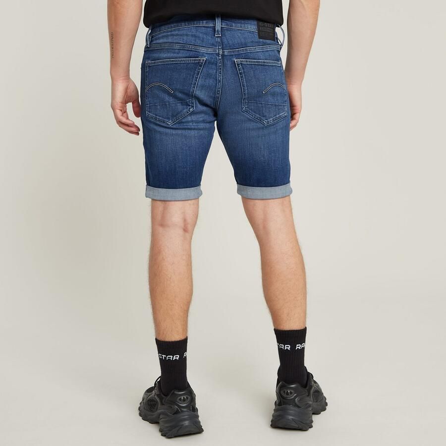 G-Star RAW 3301 Slim Denim Short Midden blauw Heren - Foto 5