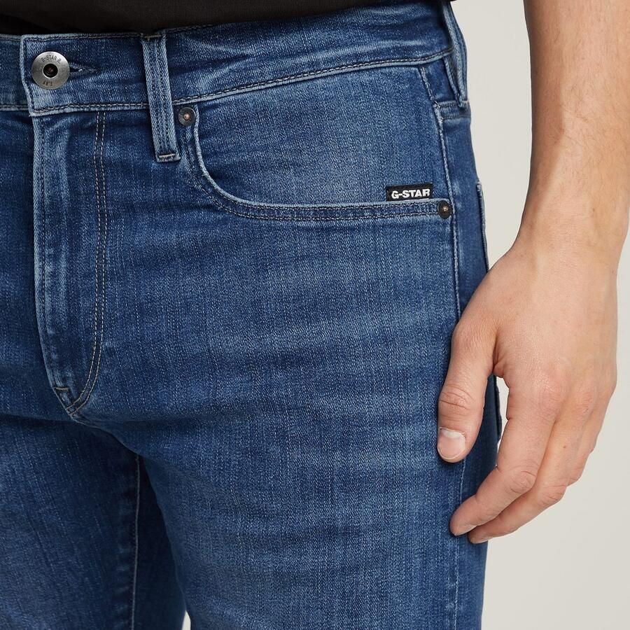 G-Star RAW 3301 Slim Denim Short Midden blauw Heren - Foto 7