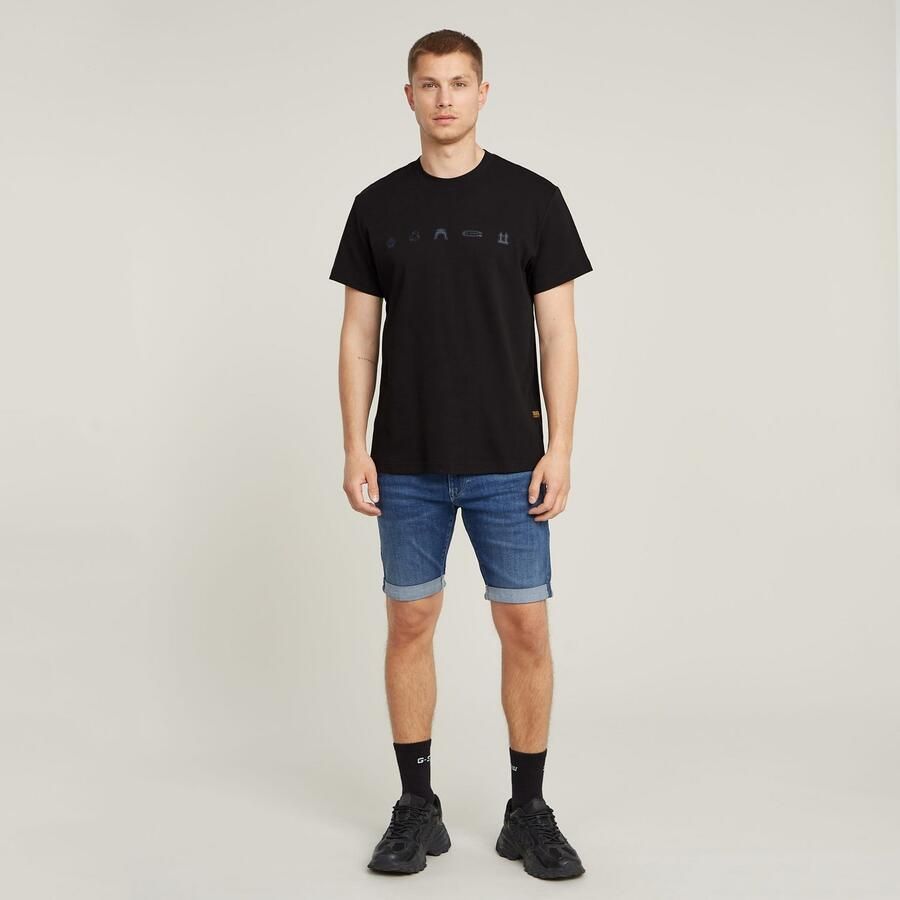G-Star RAW 3301 Slim Denim Short Midden blauw Heren - Foto 8