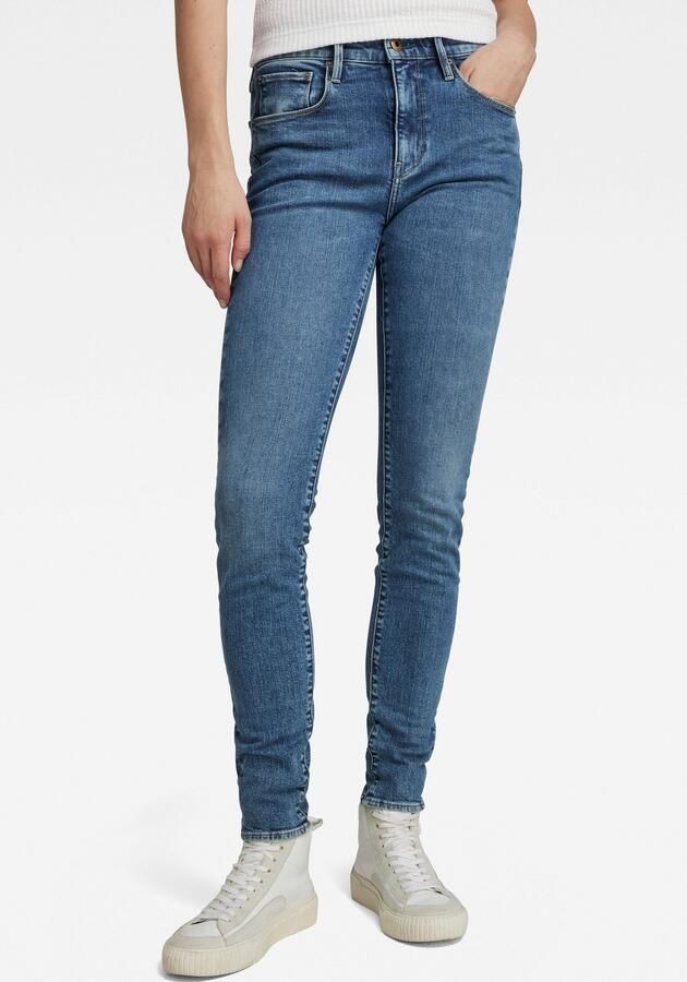 G-Star RAW 3301 Skinny Jeans Midden blauw Dames - Foto 7