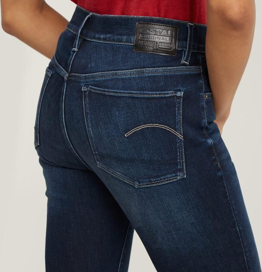 G-Star RAW 3301 Skinny Jeans Donkerblauw Dames - Foto 8