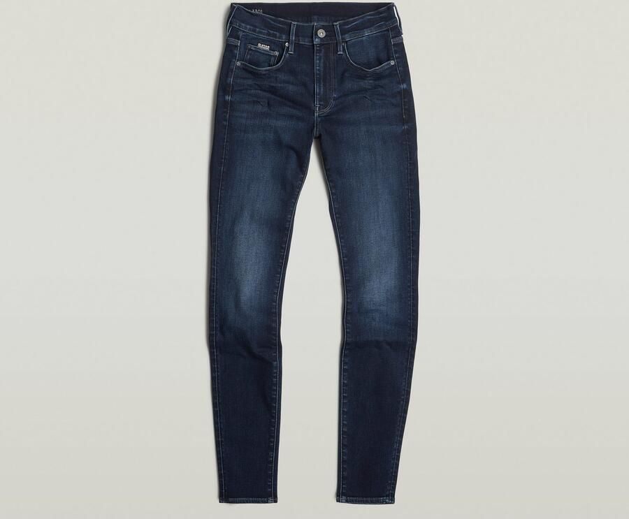 G-Star RAW 3301 Skinny Jeans Donkerblauw Dames - Foto 9