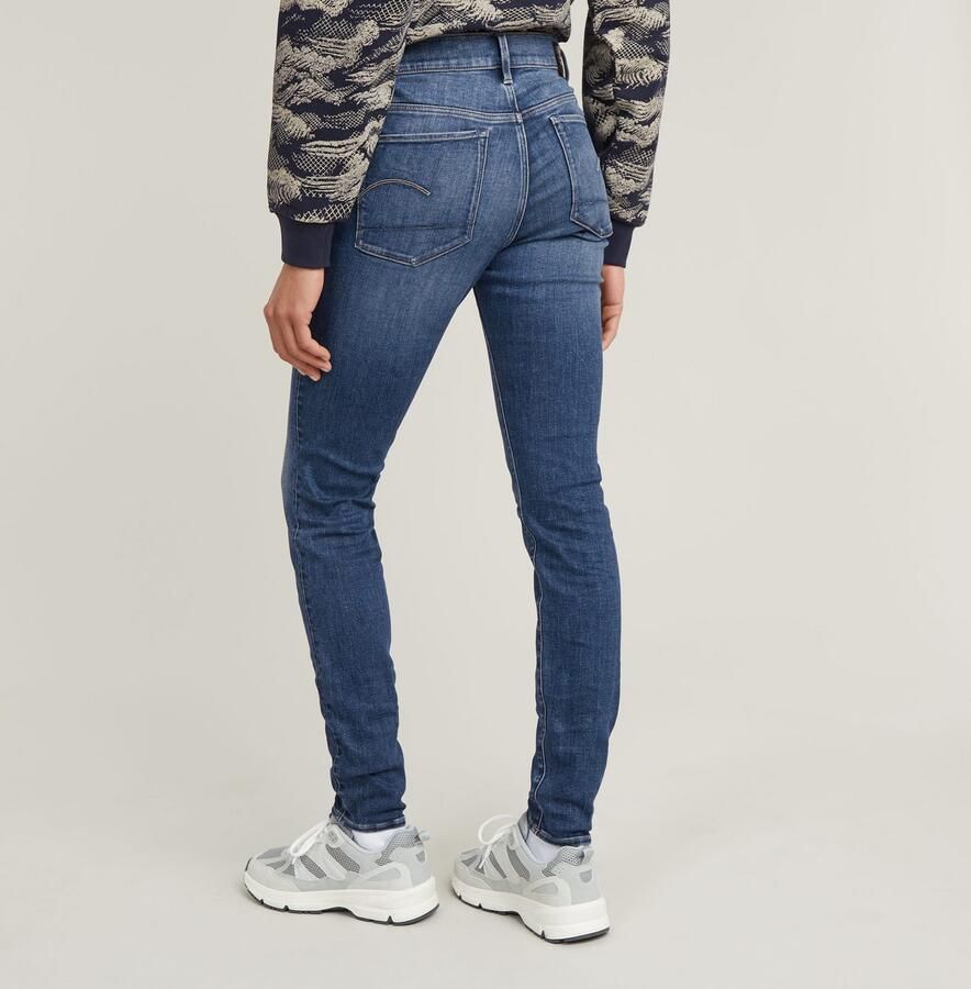 G-Star RAW 3301 Skinny Jeans Midden blauw Dames - Foto 11