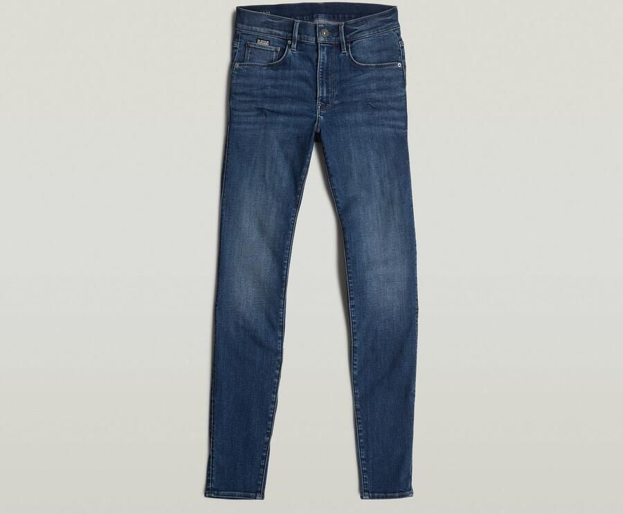 G-Star RAW 3301 Skinny Jeans Midden blauw Dames - Foto 13