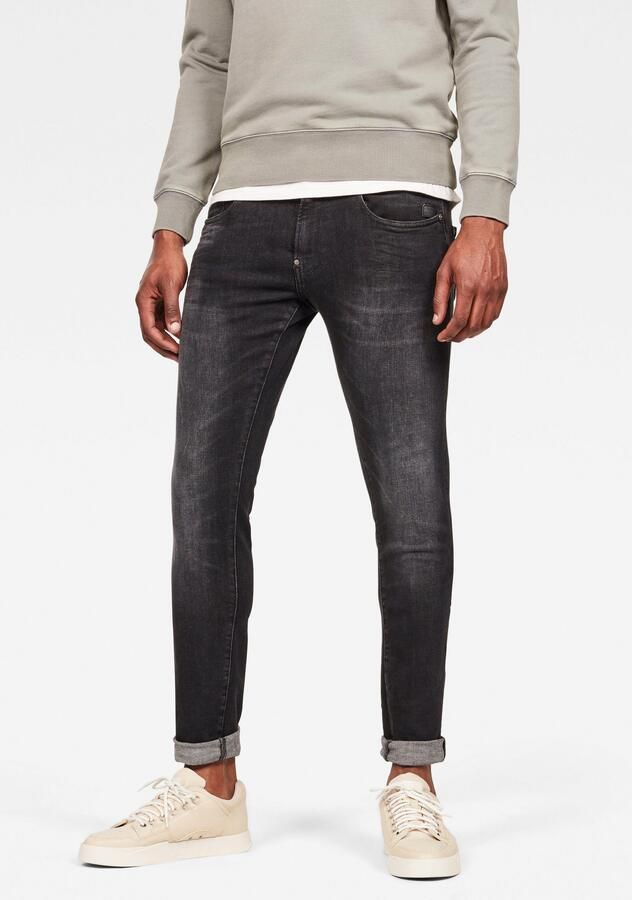 Zwarte G Star Raw Skinny Jeans A634 Elto Black Superstretch - Foto 17