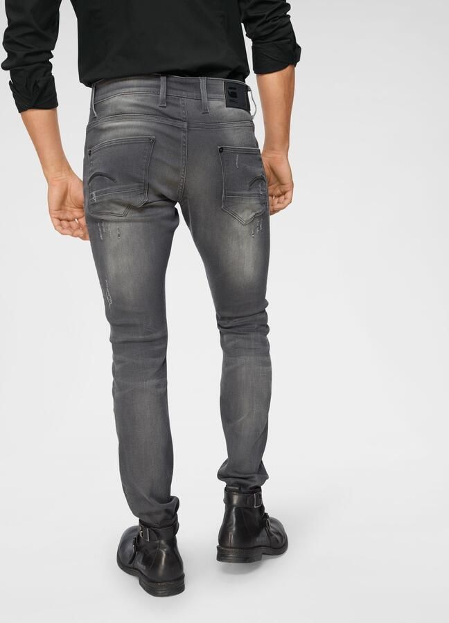 G-Star Grijze G Star Raw Skinny Jeans 6132 Slander Grey R Superstr - Foto 20