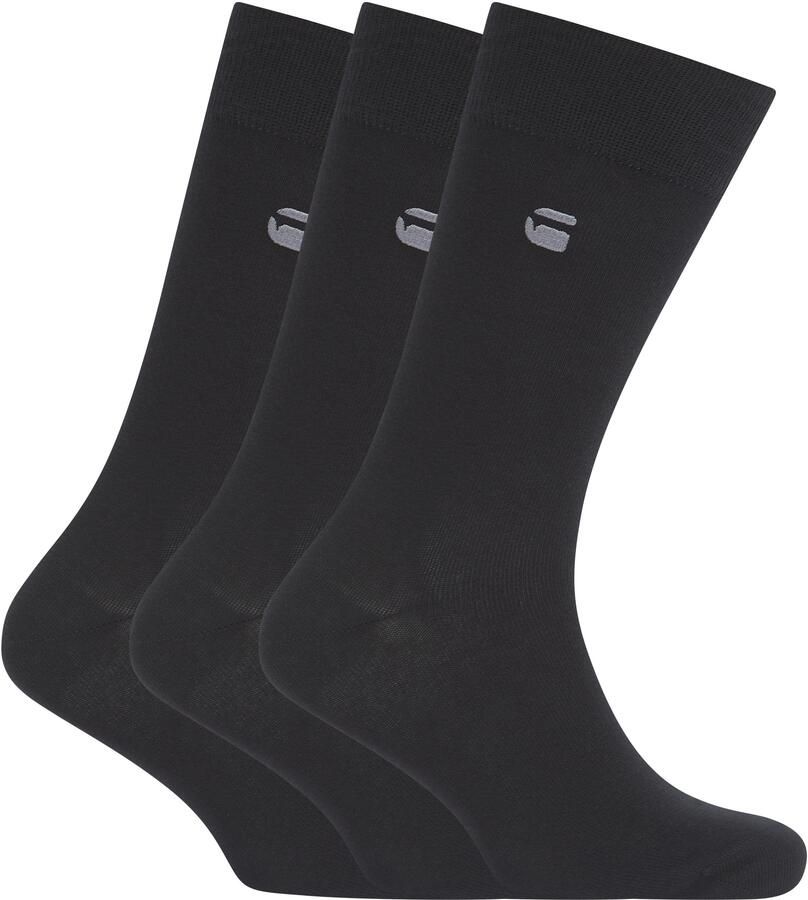 G-Star RAW Sokken SAGE 3 PACK SOCKS effen met logoborduursel (set 3 paar) - Foto 2