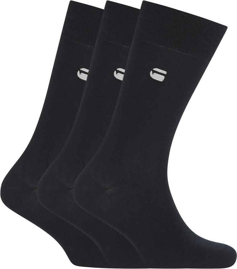 G-Star RAW Sokken SAGE 3 PACK SOCKS effen met logoborduursel (set 3 paar) - Foto 2