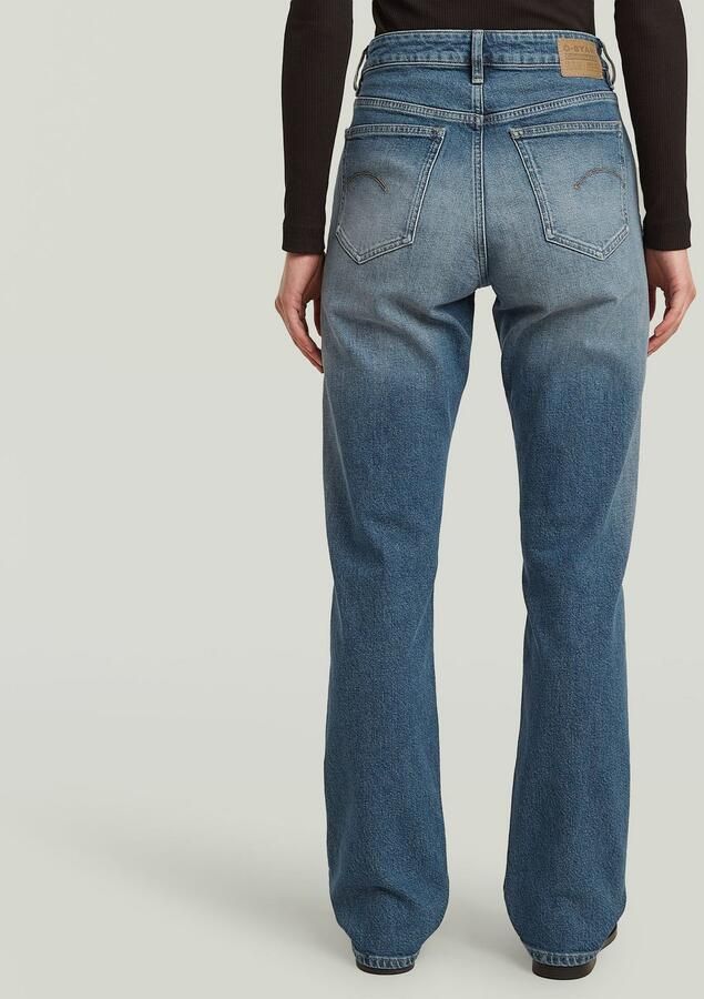G-STAR high waist straight leg jeans medium blue denim - Foto 7