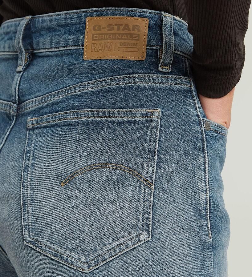 G-STAR high waist straight leg jeans medium blue denim - Foto 5
