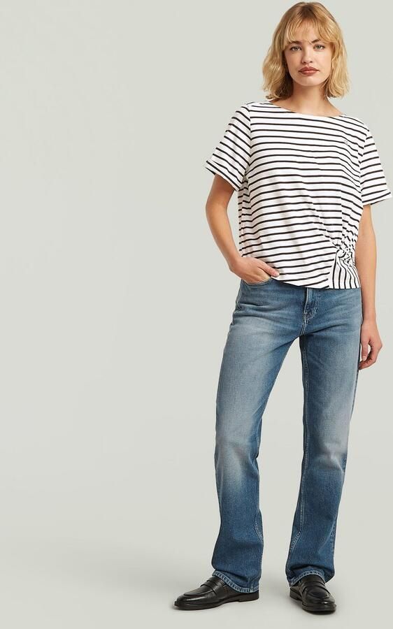 G-STAR high waist straight leg jeans medium blue denim - Foto 8