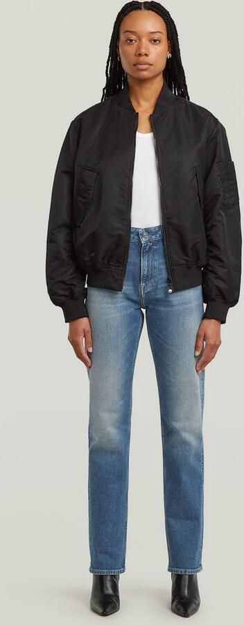 G-STAR high waist straight leg jeans medium blue denim - Foto 12