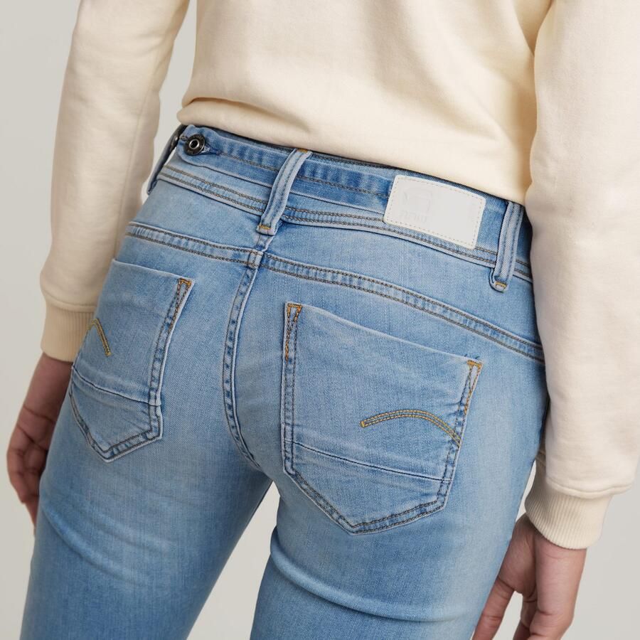 G-Star RAW Straight jeans Midge 5-pocketsmodel met markante stiknaden