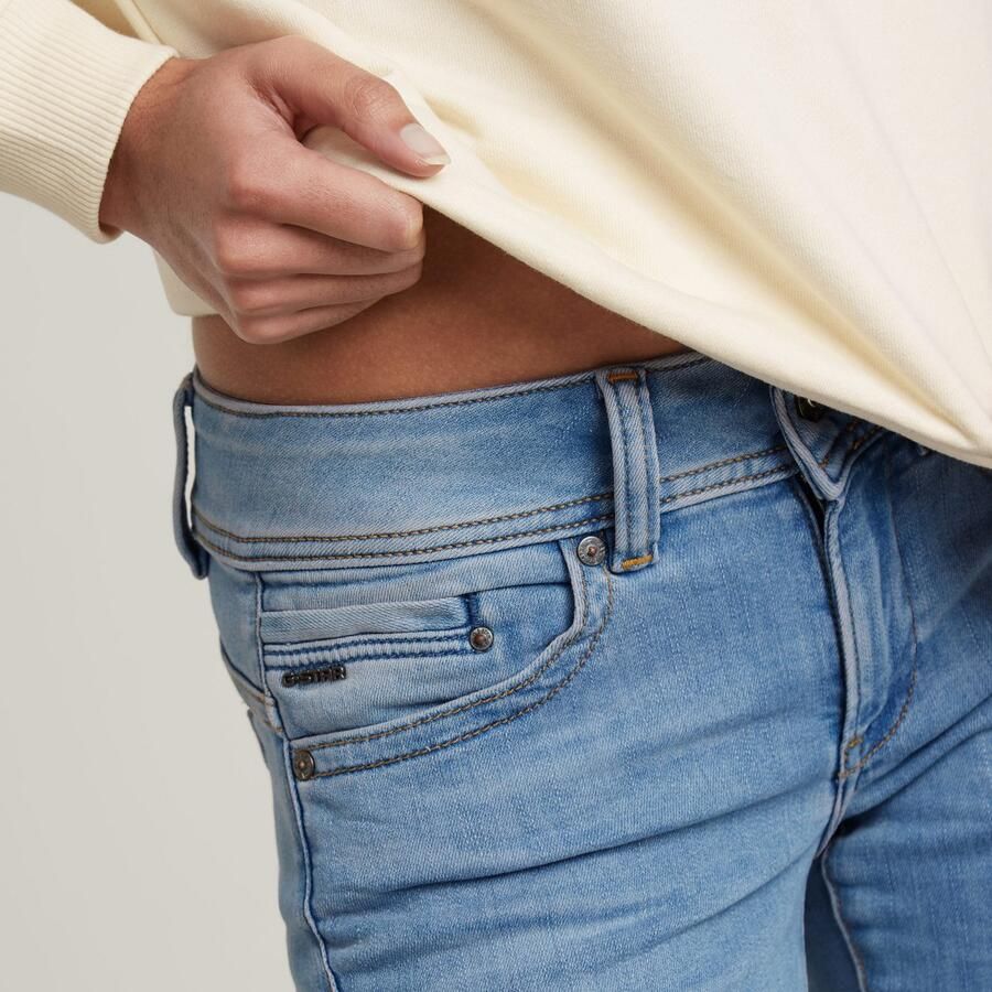 G-Star RAW Straight jeans Midge 5-pocketsmodel met markante stiknaden - Foto 2