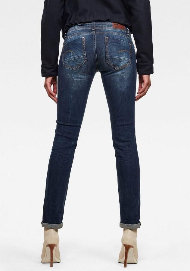 G-Star RAW Straight jeans Midge 5-pocketsmodel met markante stiknaden - Foto 13