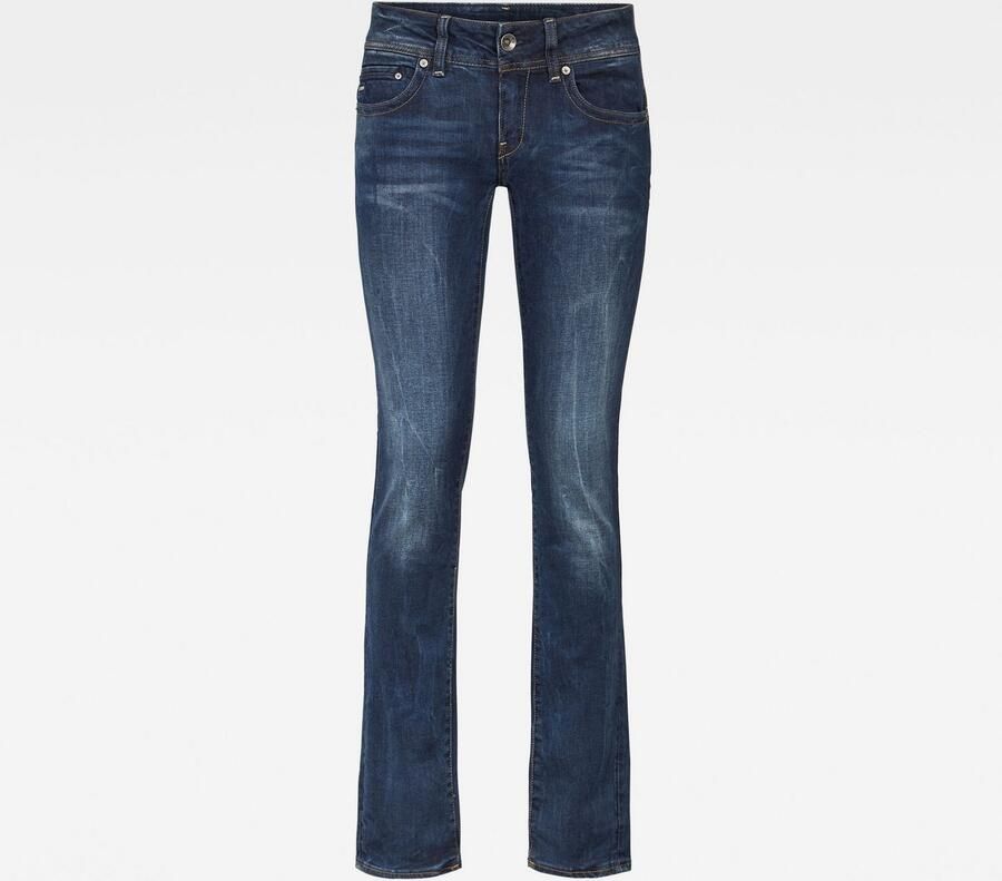 G-Star RAW Straight jeans Midge 5-pocketsmodel met markante stiknaden - Foto 8