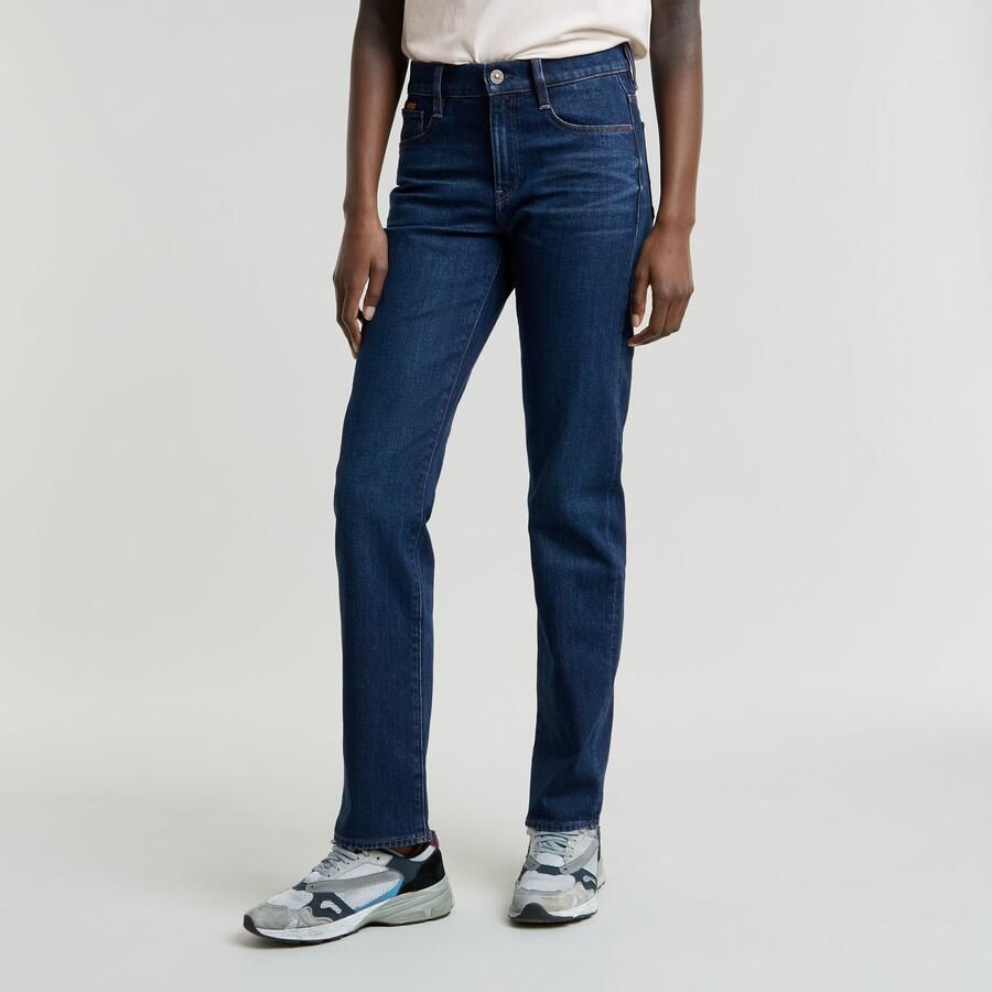 G-Star RAW Strace Straight Jeans Donkerblauw Dames - Foto 10