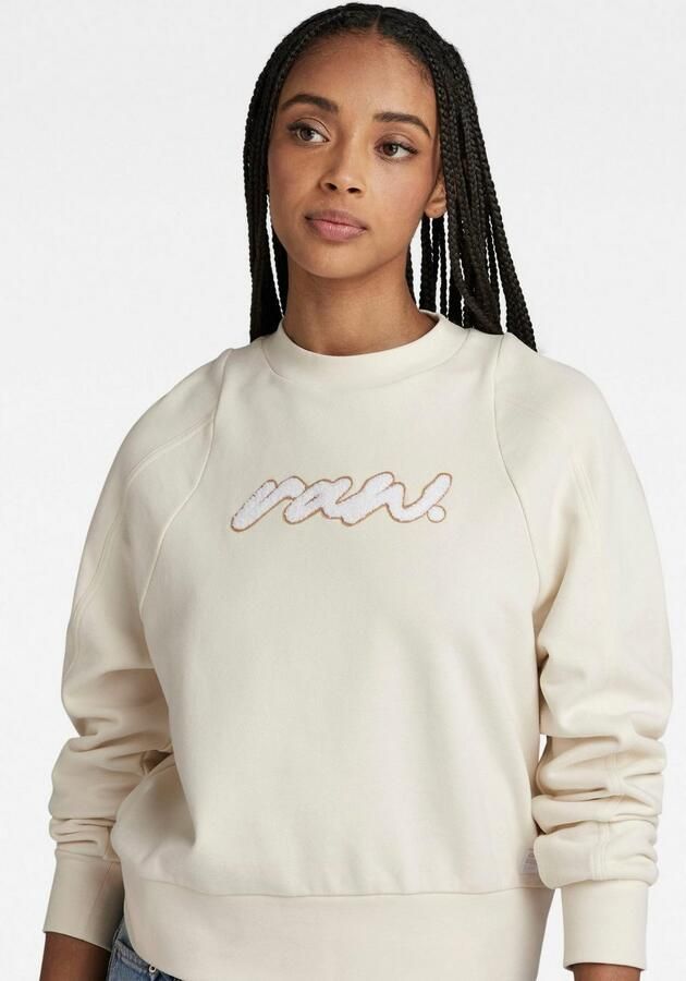 G-Star RAW Cornely RAW Dot Raglan Sweater Beige Dames - Foto 6