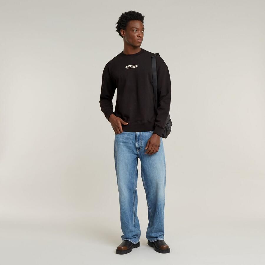 G-Star RAW Photo Back Print Loose Sweater Zwart Heren - Foto 4