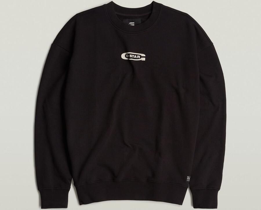 G-Star RAW Photo Back Print Loose Sweater Zwart Heren - Foto 6