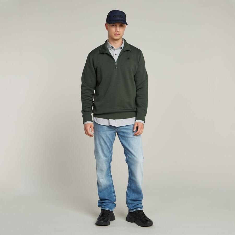G-STAR RAW Heren Truien & Vesten Premium Core Half Zip R Sw L\s Grijs - Foto 6