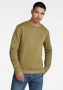 G-Star RAW sweater Premium core met biologisch katoen fresh army green - Thumbnail 3