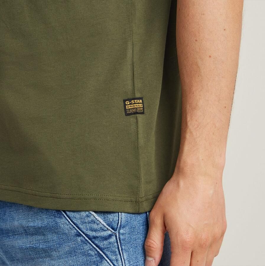 G-Star RAW Base-S T-Shirt Groen Heren - Foto 5