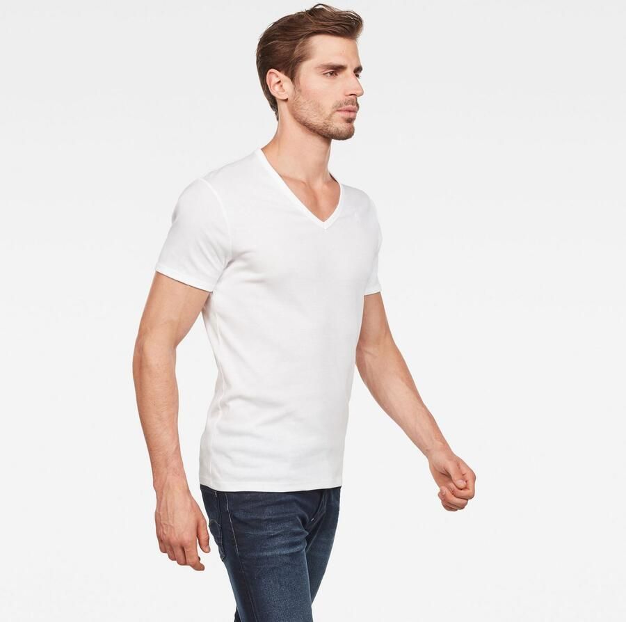 G-Star G Star RAW T shirt Basic artikel in ondoorzichtige eersteklas katoenkwaliteit(set Set van 2 ) - Foto 7