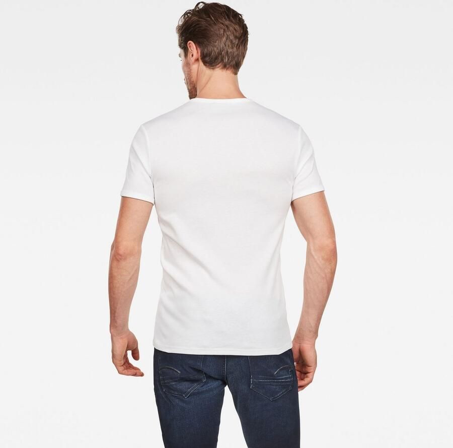 G-Star G Star RAW T shirt Basic artikel in ondoorzichtige eersteklas katoenkwaliteit(set Set van 2 ) - Foto 8