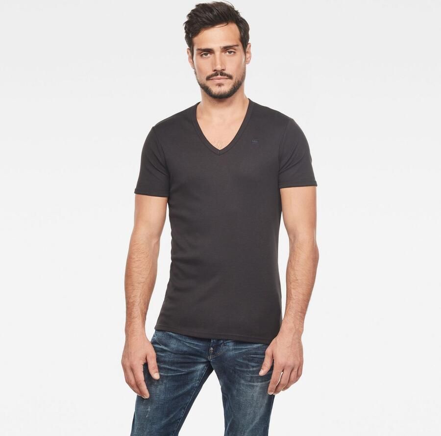 G-Star G Star RAW T shirt Basic artikel in ondoorzichtige eersteklas katoenkwaliteit(set Set van 2 ) - Foto 9