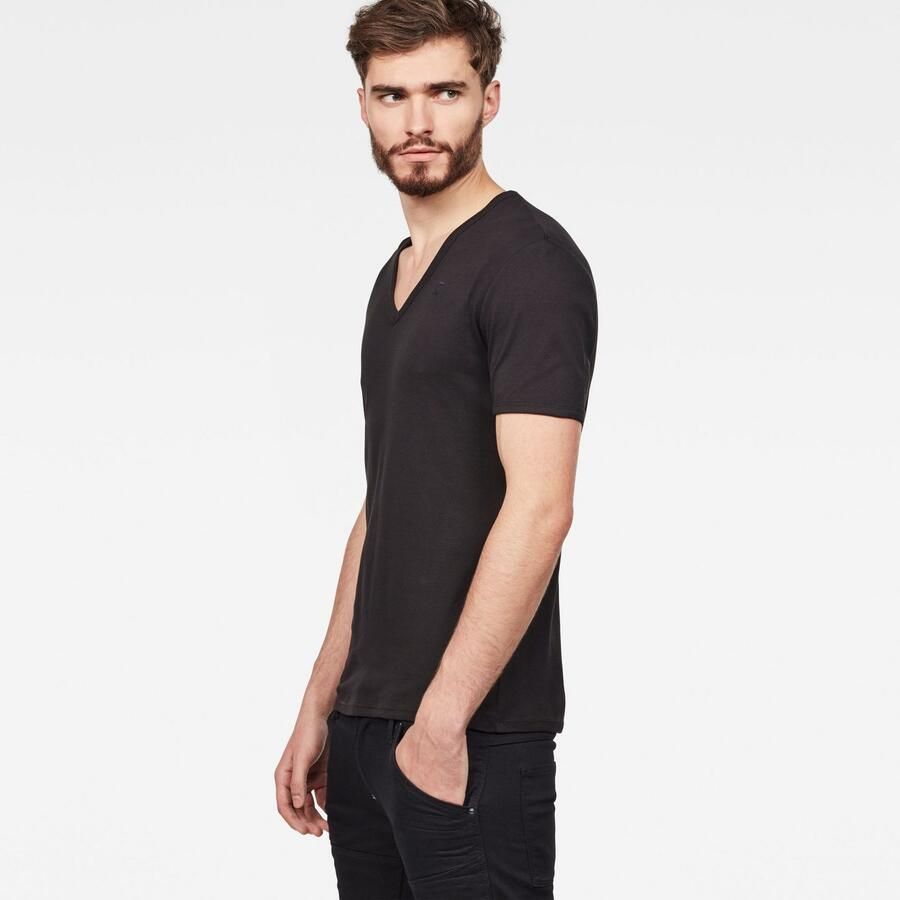 G-Star G Star RAW T shirt Basic artikel in ondoorzichtige eersteklas katoenkwaliteit(set Set van 2 ) - Foto 2