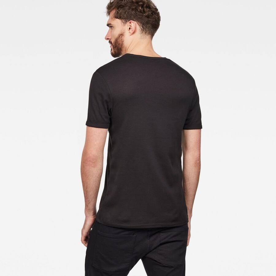 G-Star G Star RAW T shirt Basic artikel in ondoorzichtige eersteklas katoenkwaliteit(set Set van 2 ) - Foto 3