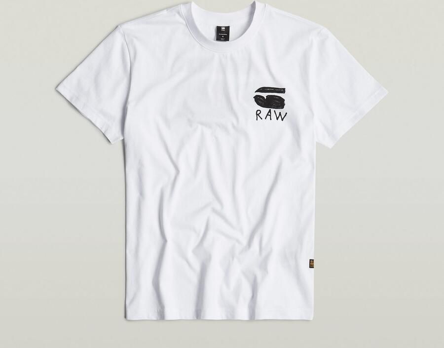G-Star Raw T-shirt met print aan de achterkant model 'Burger' - Foto 6