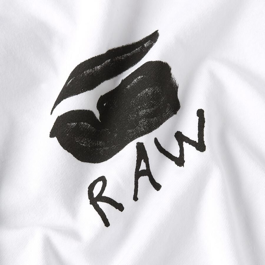 G-Star Raw T-shirt met print aan de achterkant model 'Burger' - Foto 5