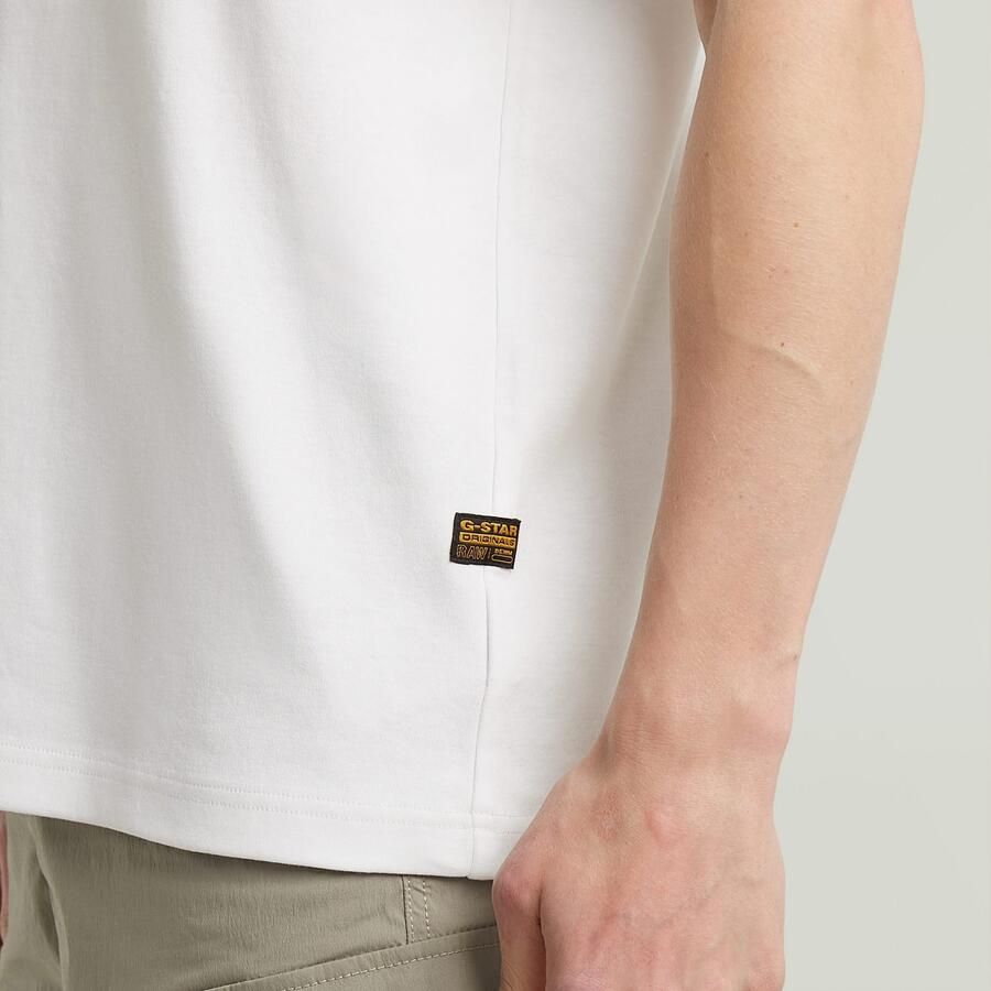 G-Star RAW T-shirt Chest Logo Ronde hals regular fit