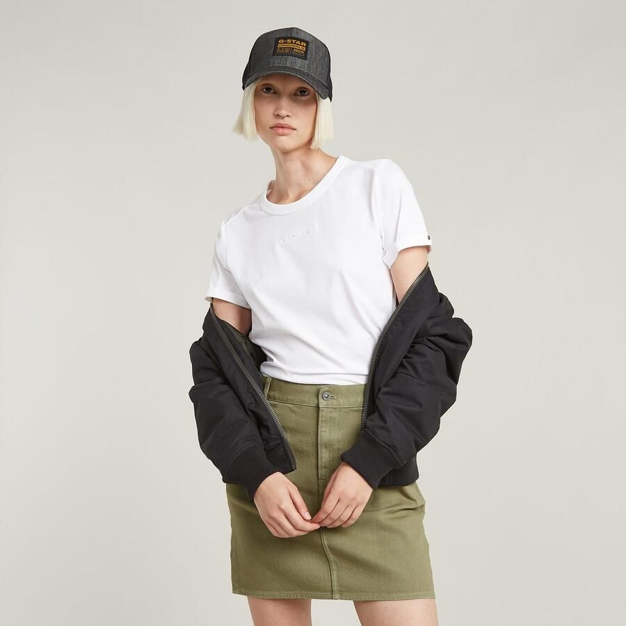 G-Star RAW Embro G-Script Logo Top Wit Dames