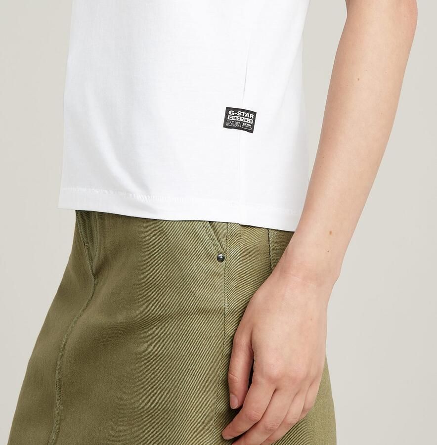 G-Star RAW Embro G-Script Logo Top Wit Dames - Foto 5