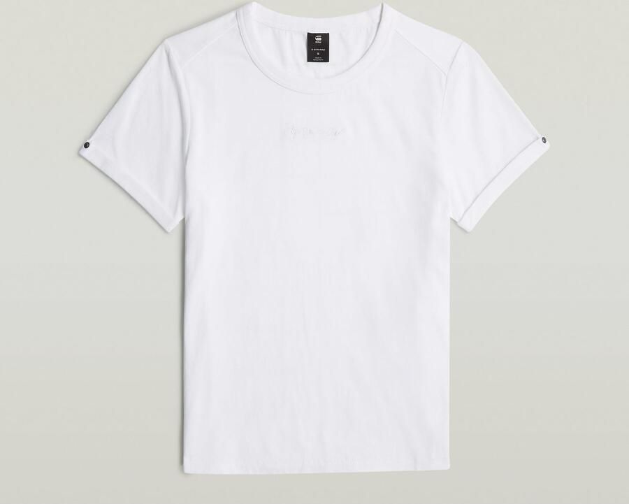 G-Star RAW Embro G-Script Logo Top Wit Dames - Foto 6